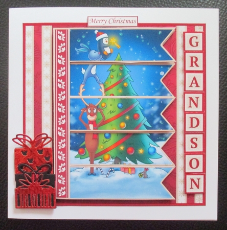 DECORATING THE CHRISTMAS TREE 7.5 Quick Card Kit Create Any Name Alphabet in 2 sizes by Davina Rundle