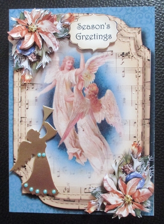 Sheet Music Christmas A5 - Vintage Angels by Davina Rundle