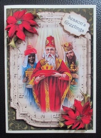 Sheet Music Christmas A5 - We Three Kings by Davina Rundle