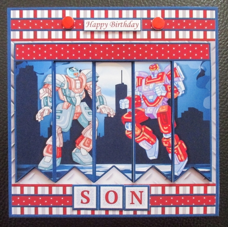 TRANSFORMERS ROBOTS 7.5 Alphabet and Age Quick Card Kit Create Any Name by Davina Rundle