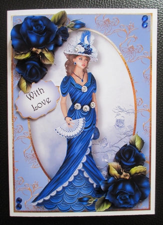 Edwardian Elegance - Willow Pattern Roses by Davina Rundle