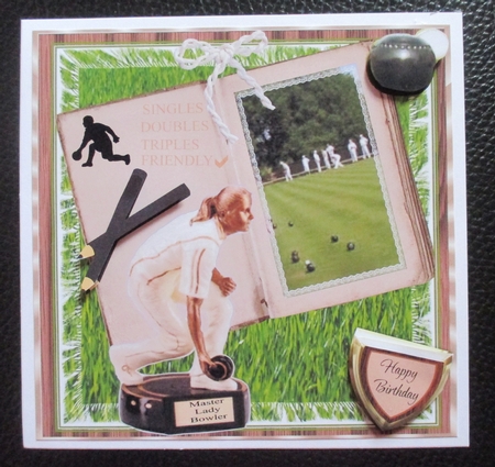 BOWLING MASTER BOWLER (FEMALE) BIRTHDAY GOOD LUCK THANK YOU by Davina Rundle