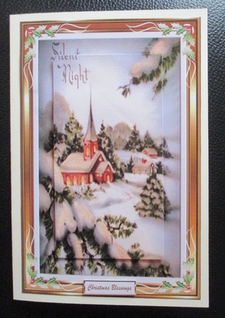 Christmas Silent Night Pyramid Topper by Davina Rundle