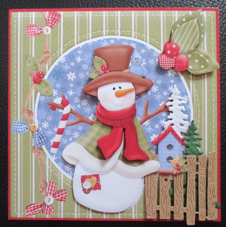 snowman and birdie house by Davina Rundle
