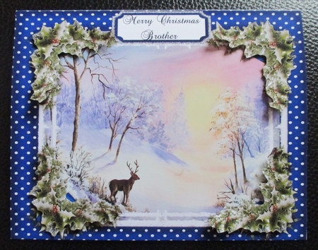 Beautiful Stag in the Snow by Davina Rundle