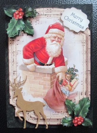 Sheet Music Christmas A5 - Santa In The Chimney by Davina Rundle