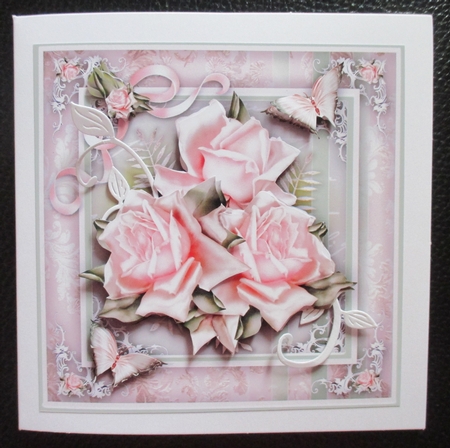 Shabby Soft Pink Roses Mini Kit by Davina Rundle