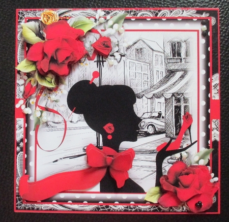 The Red Shoes Card Front Kit by Davina Rundle