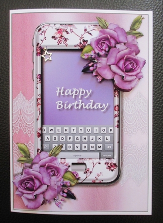 SmartPhone & Roses by Davina Rundle