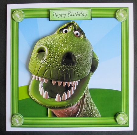 Green Dinosaur 1-7 8x8 Mini Kit by Davina Rundle