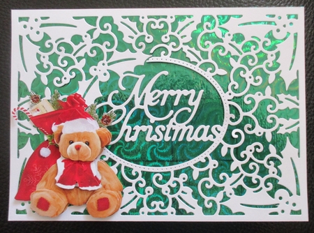 Christmas Teddy with Toy Sack Clipart 1 by Davina Rundle