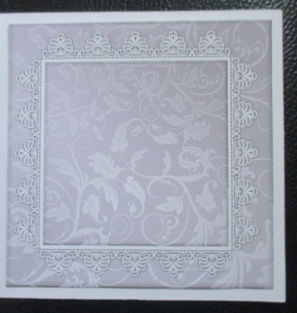 Card Topper Lace  Grey by Davina Rundle