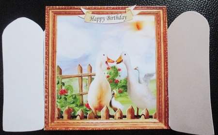 THROUGH GARDEN GATES  MULTI USE GET WELL BIRTHDAY ETC 6x6 DOWN ON THE FARM 4 by Davina Rundle