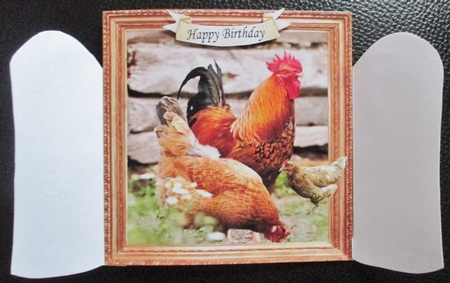 THROUGH GARDEN GATES  MULTI USE GET WELL BIRTHDAY ETC 6x6 DOWN ON THE FARM 7 by Davina Rundle