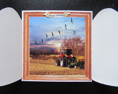 8x8 THROUGH THE GATES DOWN ON THE FARM TRACTOR MINI KIT  VARIOUS & BLANK SENTIMENTS by Davina Rundle