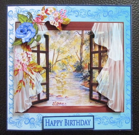 Window Overlooking Forest Stream by Davina Rundle
