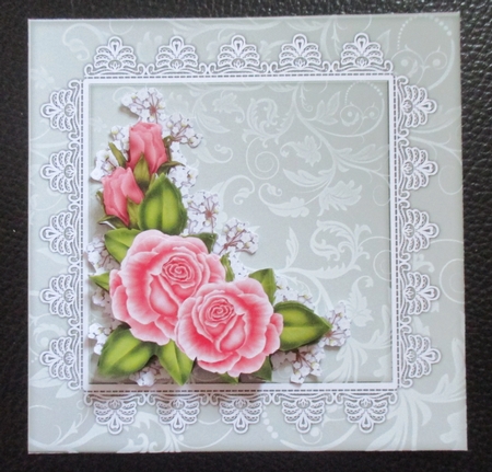 3D Pink  Roses  by Davina Rundle