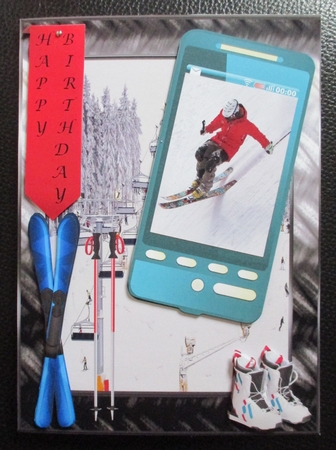 Skiing Phone by Davina Rundle