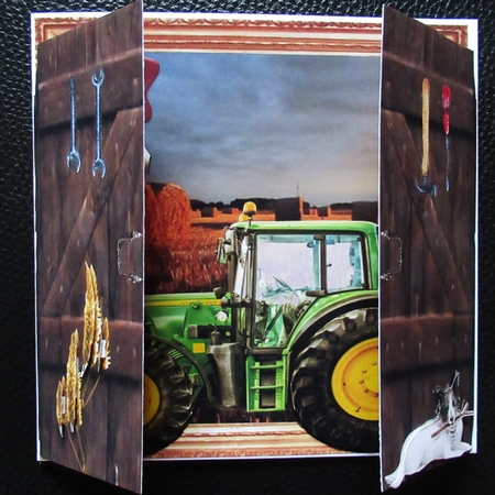 THROUGH THE BARN DOORS  MULTI USE 6x6 HARVEST TIME FARMER by Davina Rundle