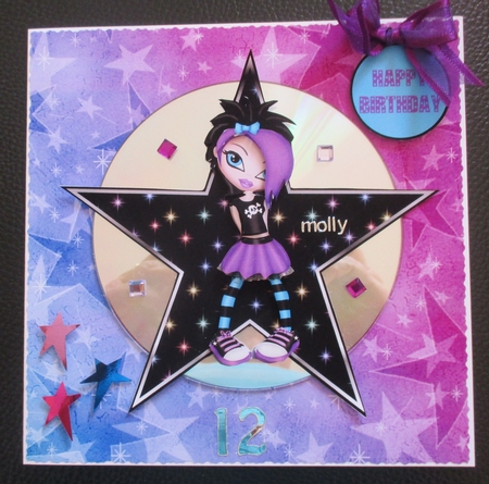 PUNK GIRL TOPPER with ages 13, 16, 18 by Davina Rundle