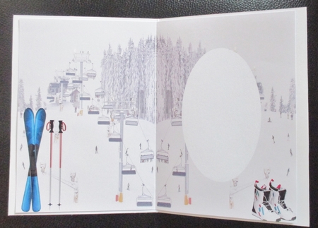 Insert for Skiing Phone card cup817171_3656 by Davina Rundle