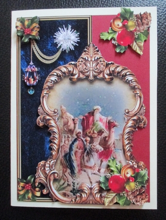 Chrsitmas Nativity over the edge card 11 by Davina Rundle
