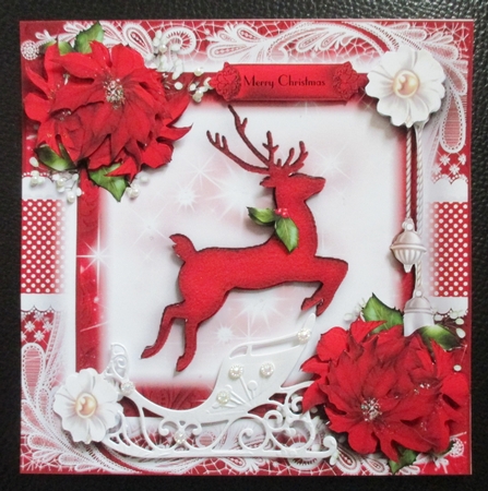 The Christmas Reindeer Card Front Kit by Davina Rundle
