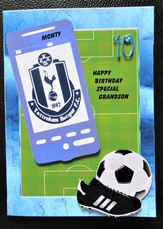Football Phone Card for Spurs Fan by Davina Rundle