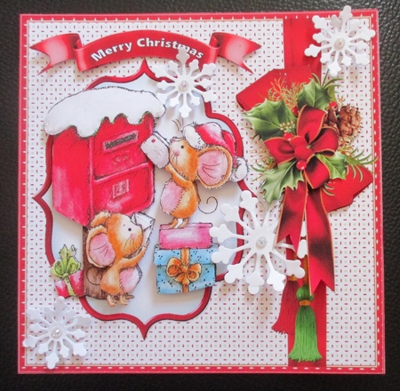 8x8 micemas post for Christmas mini kit by Davina Rundle