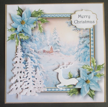 The Cabin On Christmas Morning 8x8 by Davina Rundle