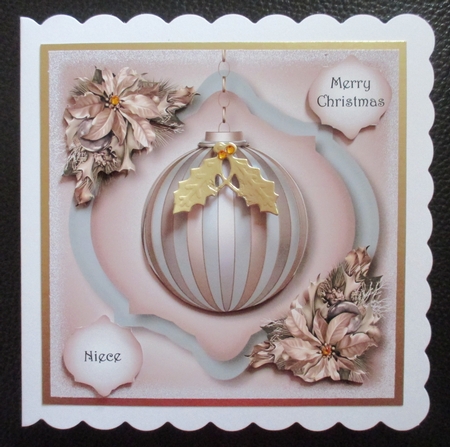 The Soft Christmas Bauble 8x8 by Davina Rundle