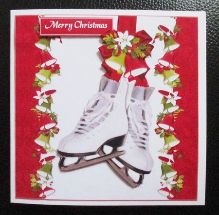 7x7 Christmas ice skates mini kit by Davina Rundle
