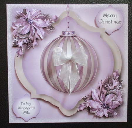 The Soft Christmas bauble - Purple by Davina Rundle