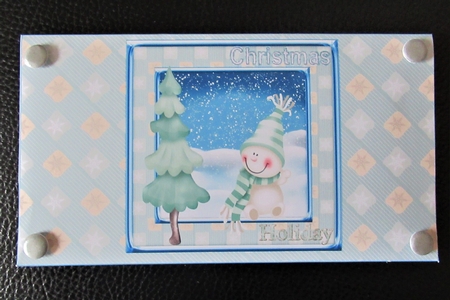 JJ CUTE SNOWMAN 1 MONEY WALLET by Davina Rundle