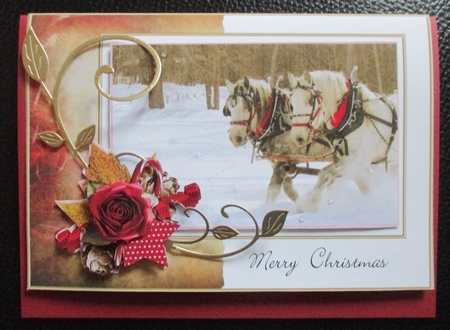 Sleigh Ride Christmas Card Kit by Davina Rundle