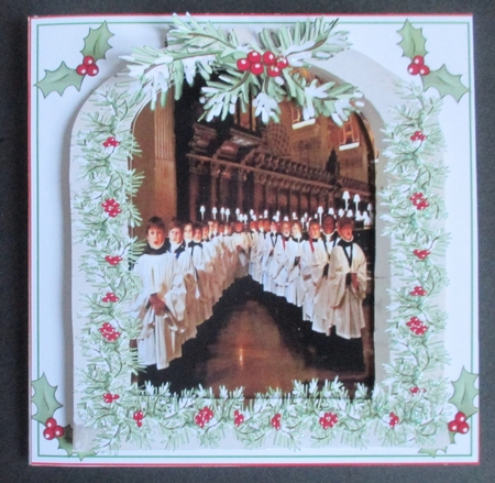 CHRISTMAS CHOIR ARCH 6X6 by Davina Rundle
