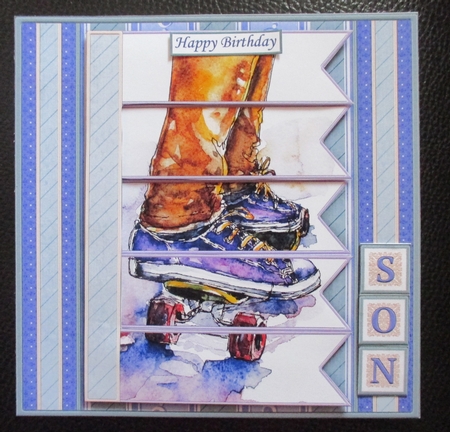 SKATEBOARD 7.5 Alphabet and Age Quick Card Kit Create Any Name by Davina Rundle