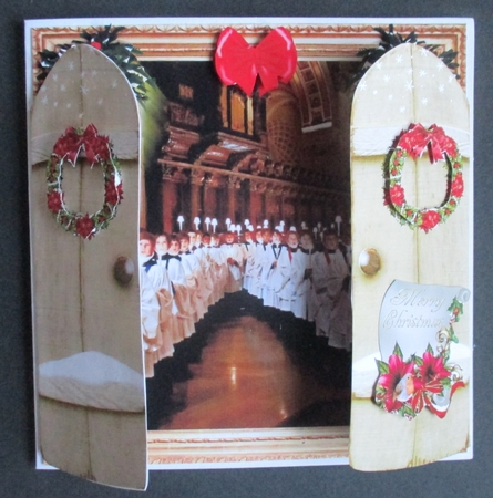 THROUGH THE GATES  6x6 CHRISTMAS CHOIRBOYS 1 by Davina Rundle