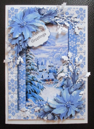 Scenic Christmas Wedgewood Blue by Davina Rundle
