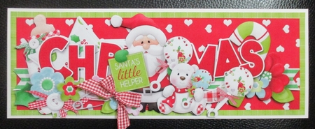 Christmas Large DL Card Front by Davina Rundle