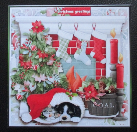 Christmas Fireplace Mini Kit by Davina Rundle