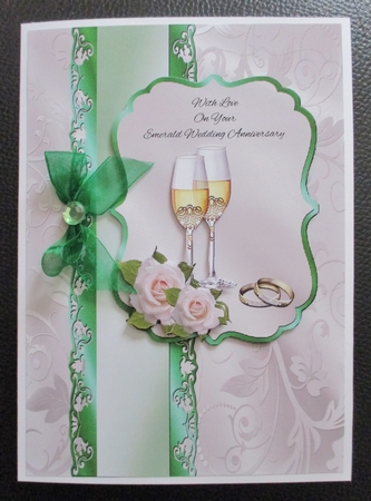 Champagne & Roses Emerald Wedding Anniversary by Davina Rundle