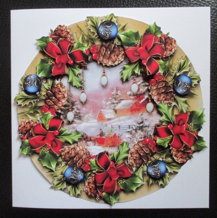 Christmas Plate card 10 by Davina Rundle
