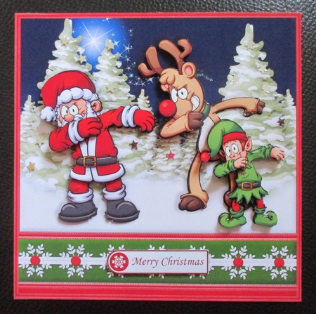 SANTA & PALS DABBING Christmas Decoupage for Teenagers & Children by Davina Rundle