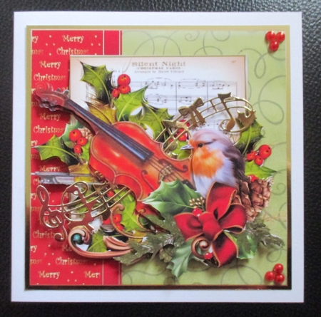7x7 the Christmas violin mini kit by Davina Rundle
