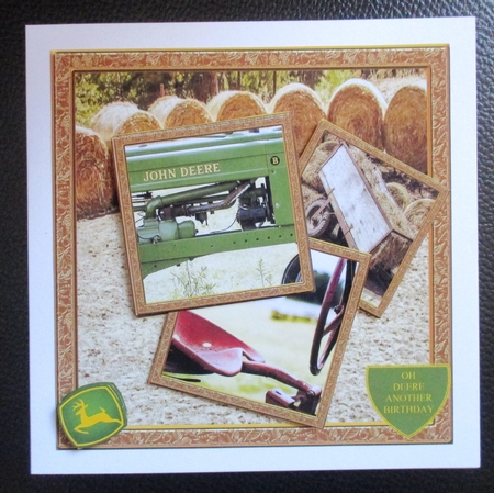 JOHN DEERE BIRTHDAY YOUNG/OLD FARMERS OH DEERE ANOTHER BIRTHDAY by Davina Rundle