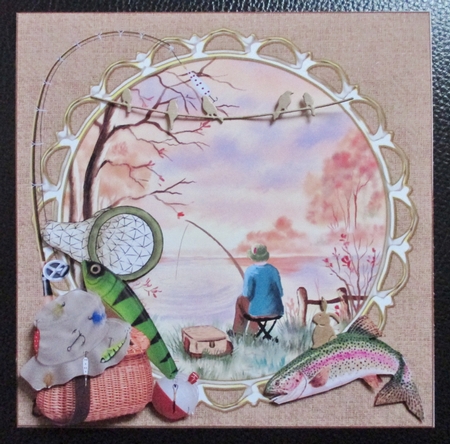 8x8 the fisherman scene mini kit by Davina Rundle