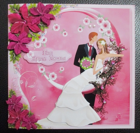 Moonlight Dreams in Burgundy Bride & Groom Mini Kit by Davina Rundle