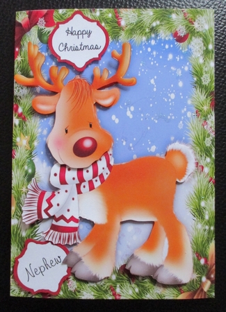 Gorgeous Reindeer  With Scarf by Davina Rundle