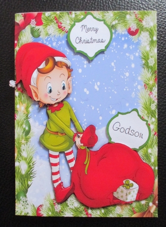 Gorgeous Elf With Santas Sack by Davina Rundle